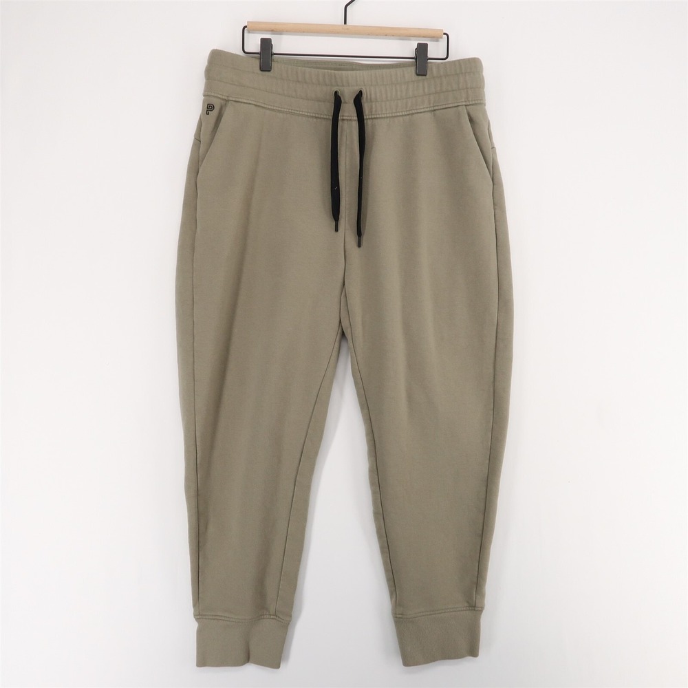 Public Rec Luxe Fleece Jogger Pants Womens 34x26 Sage Green High Rise
